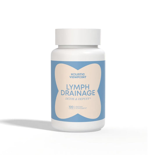 Holistic Viewpoint Lymph Drainage bottle showing detox-support formula for daily wellness