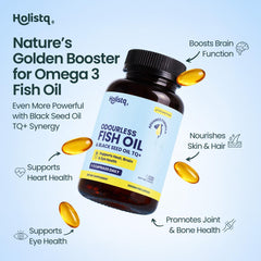 HOLISTQ 5% thymoquinone label signals potent antioxidant blend.