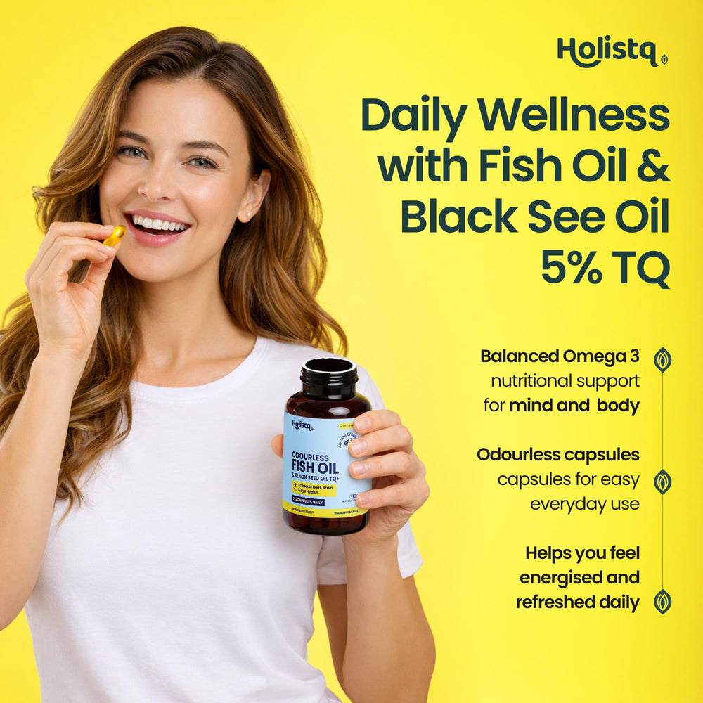 HOLISTQ organic black seed oil cold pressed preserves purity and potency.