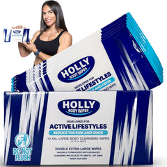 Holly Body Wipes double-xl full-body refresh for on-the-go travelers