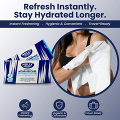 Holly Body Wipes makeup remover on the go for quick touch-ups
