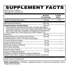 Close-up of Holly Hill All Season Support tablets for daily immune-friendly use.
