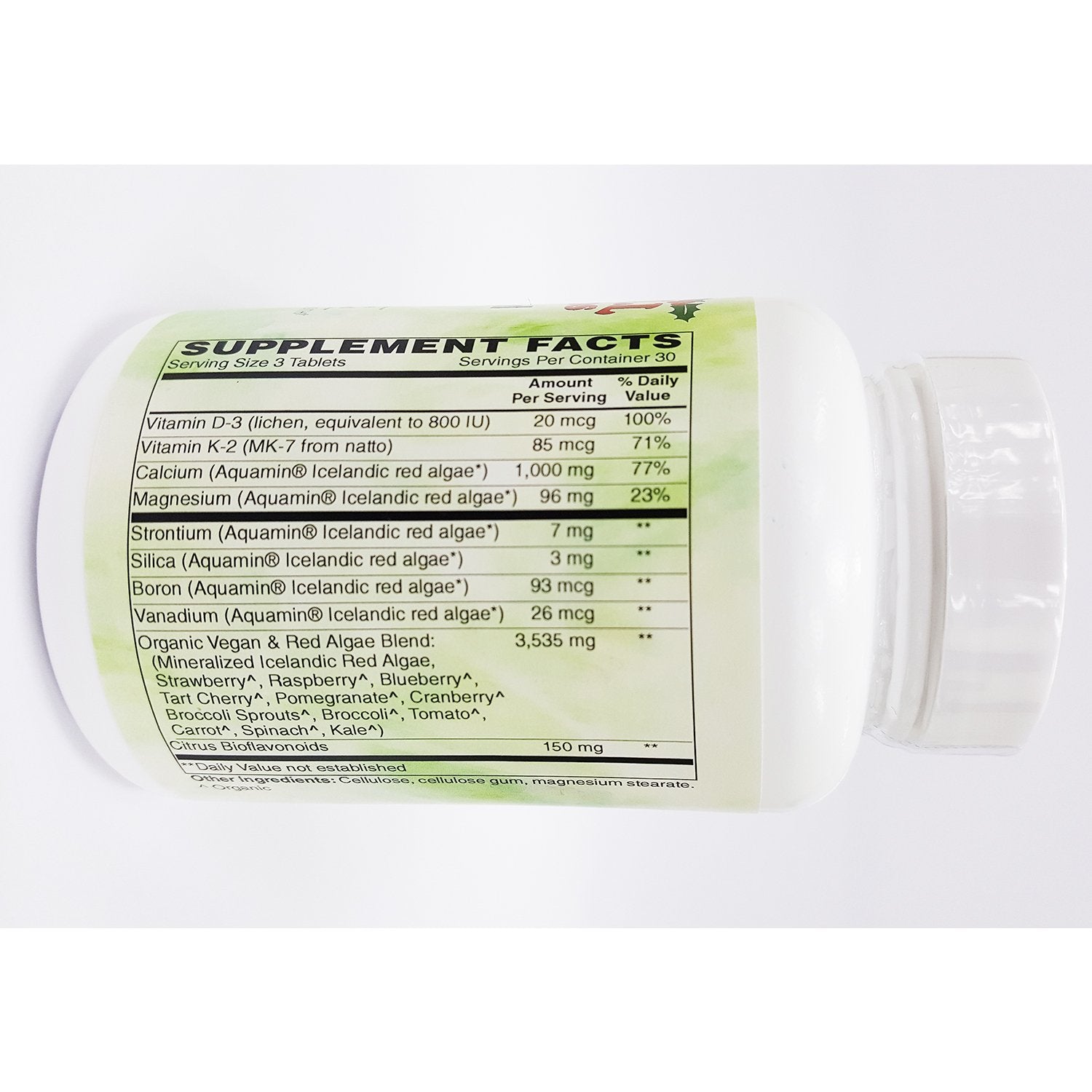 Holly Hill Aquamin mineralized red algae from Arctic waters supports mineral intake