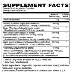 Holly Hill Inflammove bottle-cap close-up shows vegan, gluten-free formulation.