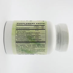 Close-up of Holly Hill label highlighting standardized extract and potency