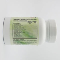 Holly Hill Ultra Veggie Enzymes capsules closeup showing vegan formula for protein and carbohydrate digestion.
