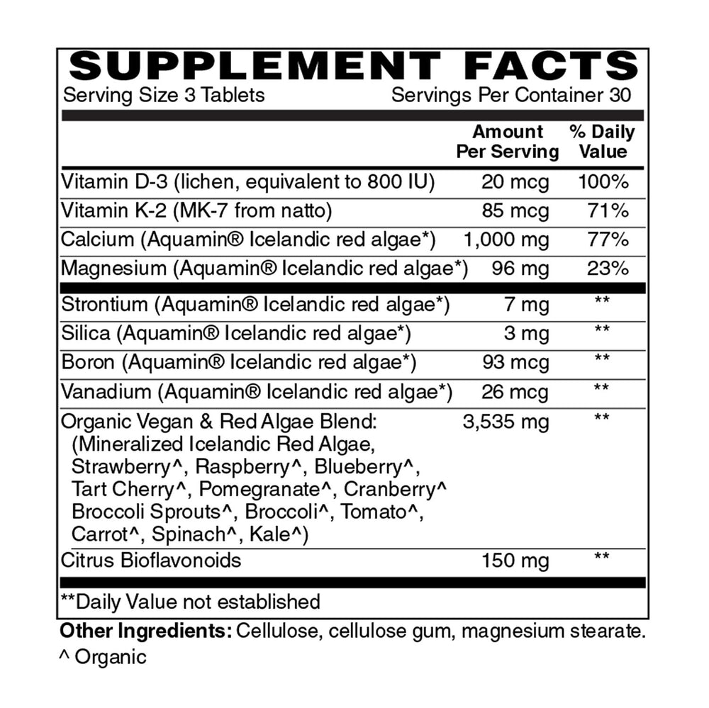 Holly Hill Vegan calcium supplement for organic vegetarian diets