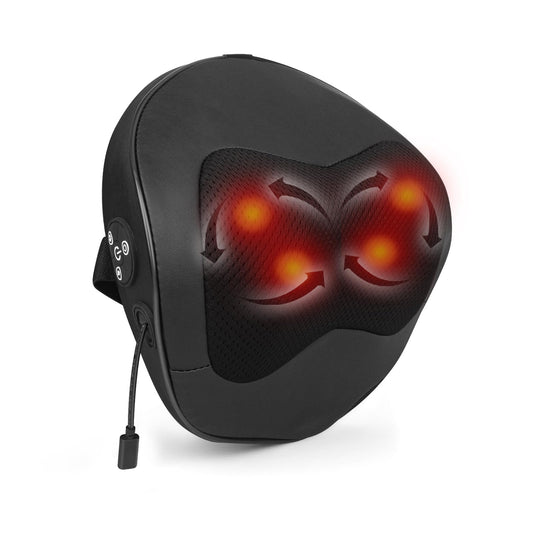 Holniva shiatsu car neck massager in seat for on-the-go relief