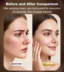 Holsn ergonomic head gliding along jawline for facial contouring.