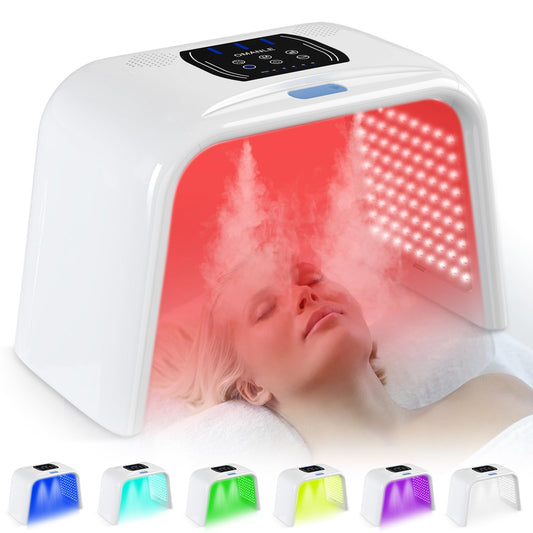 Holsn LED light therapy face mask front view for at-home skincare