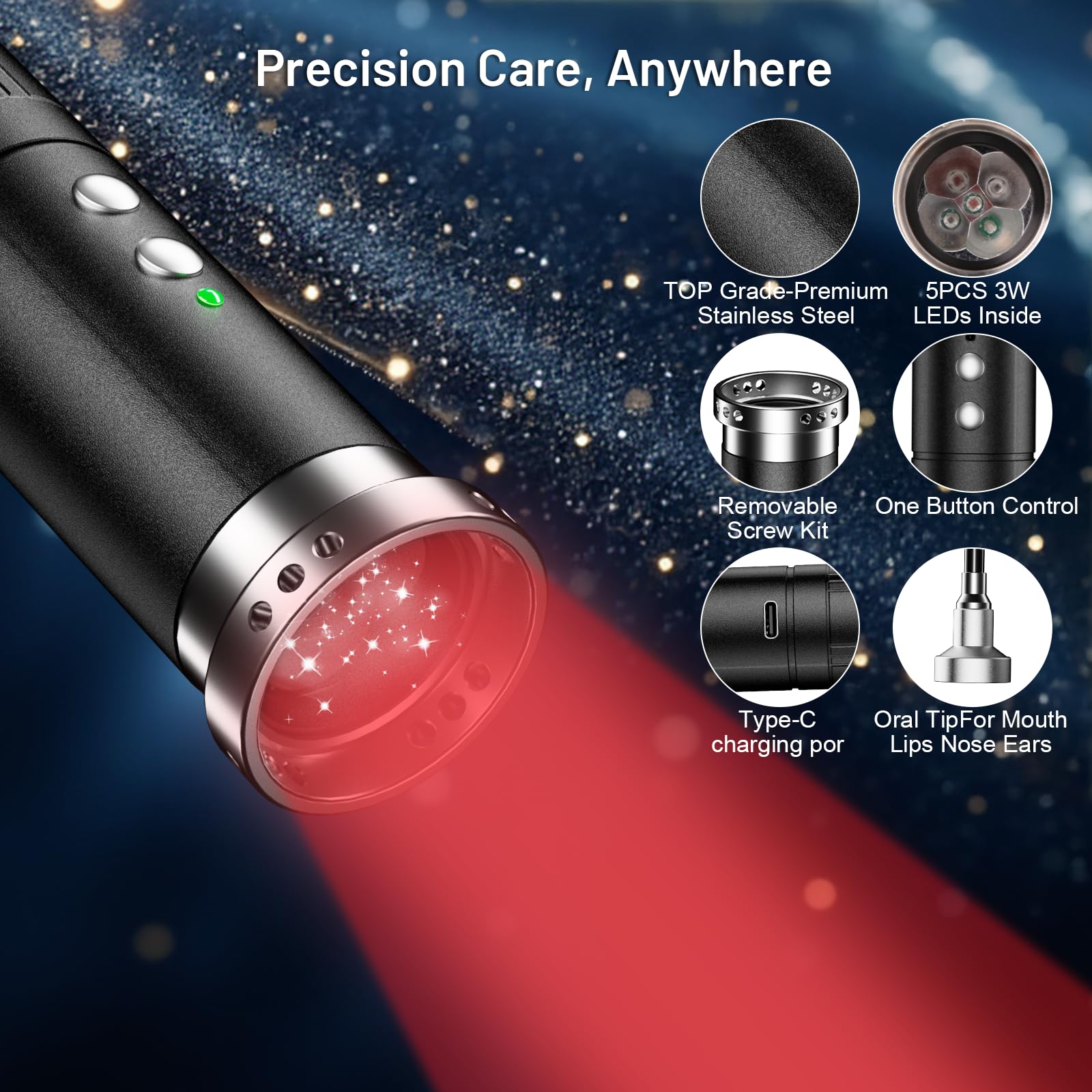 HomeCare wand is rechargeable and portable for travel use.