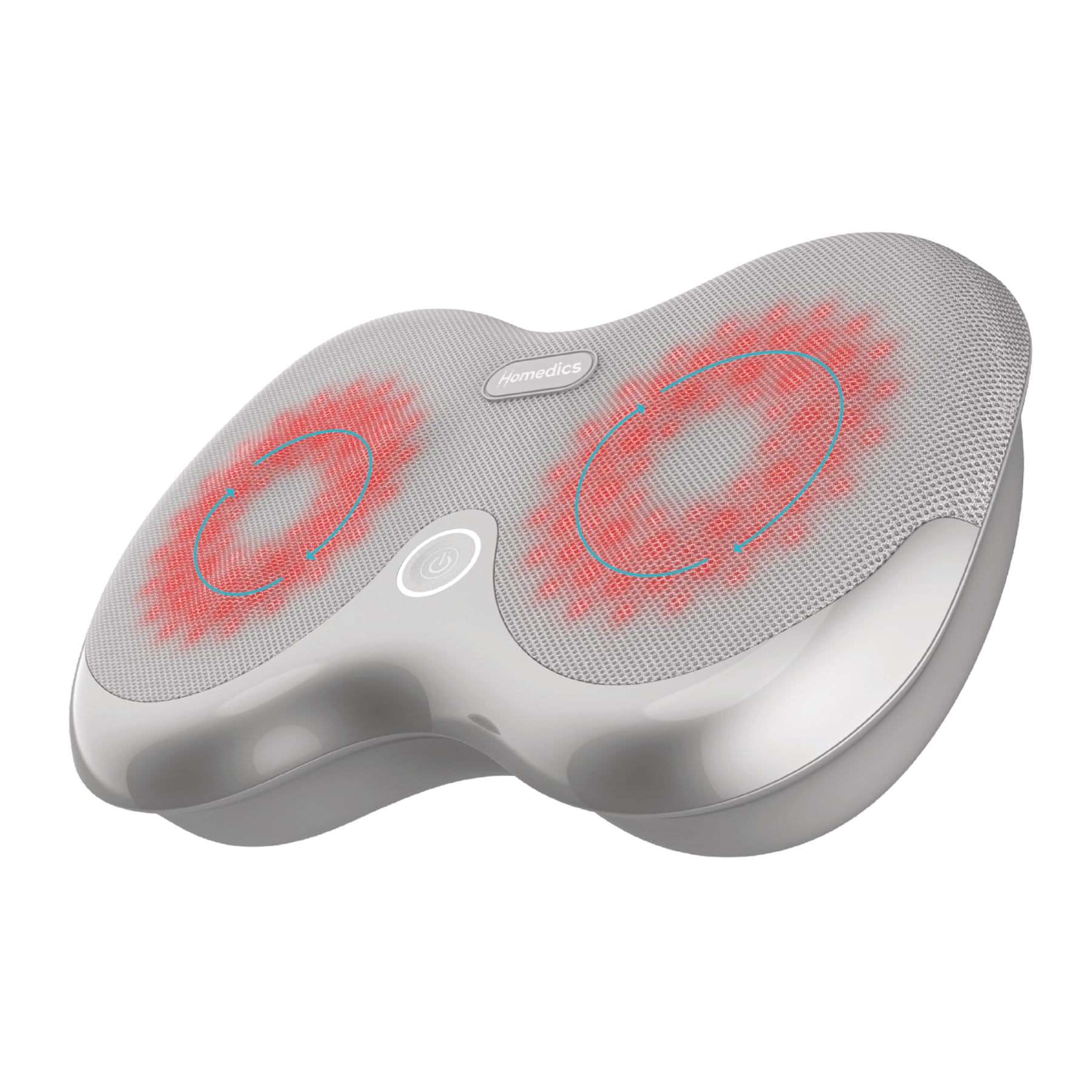 HoMedics Dual Shiatsu Foot Massager targeting heels and toes for full-foot relief