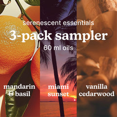 Homedics SereneScent Miami Sunset refill bottle for tropical mood boosting spaces