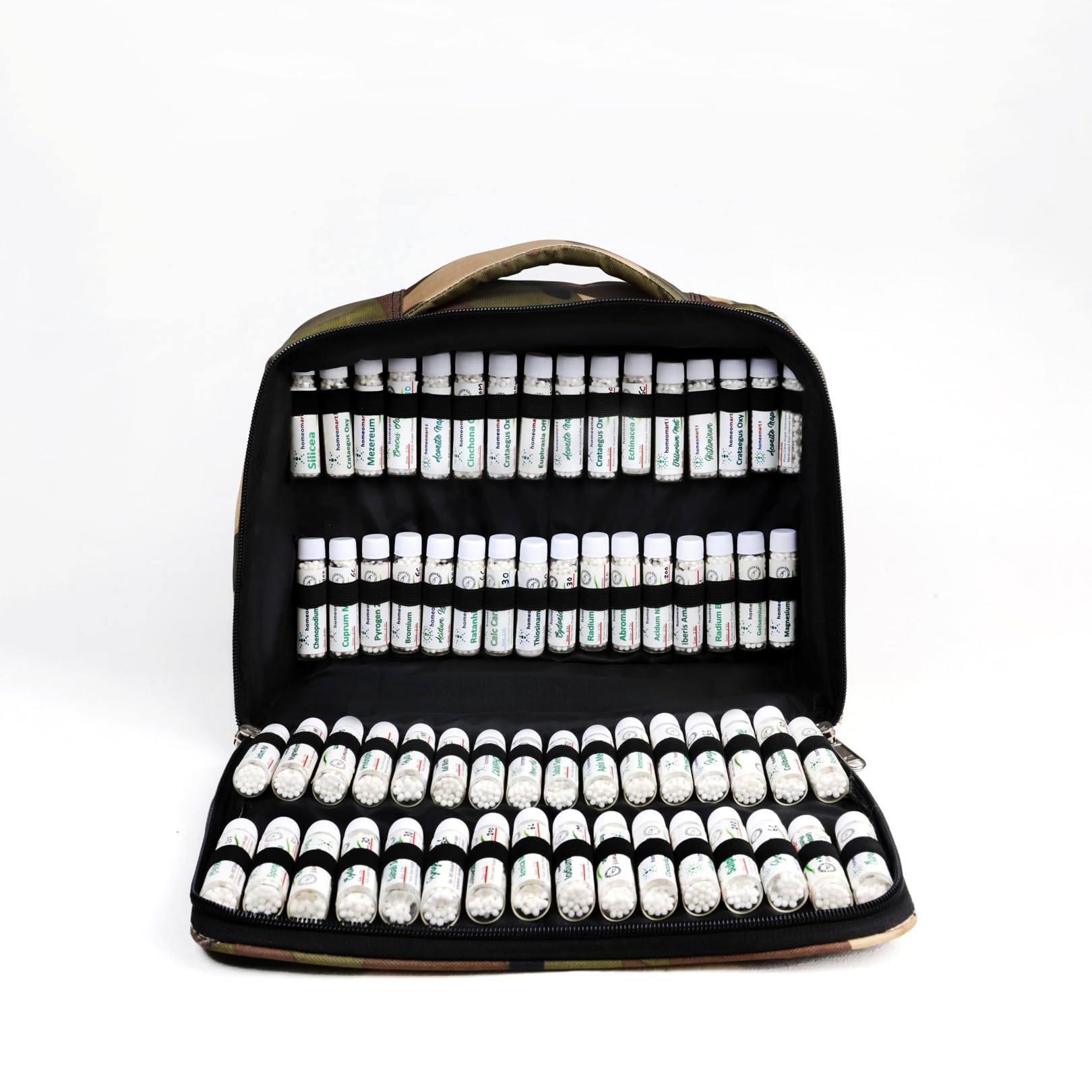 HomeoMart first aid kit with 60 remedies in a zip case for home emergencies