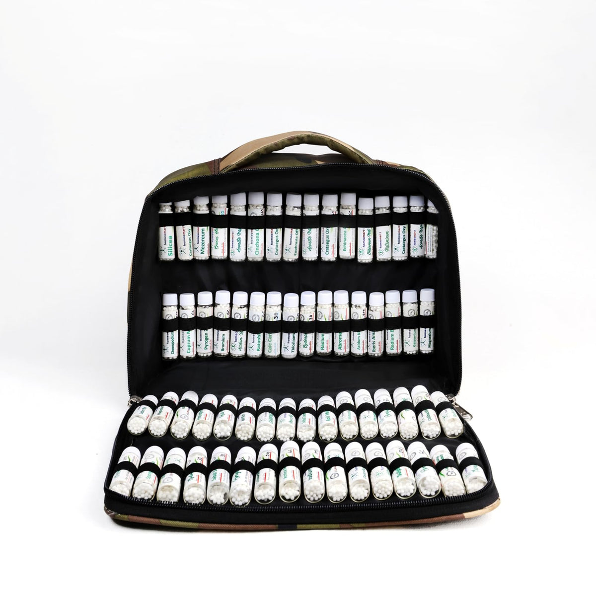HomeoMart first aid kit with 60 remedies in a zip case for home emergencies