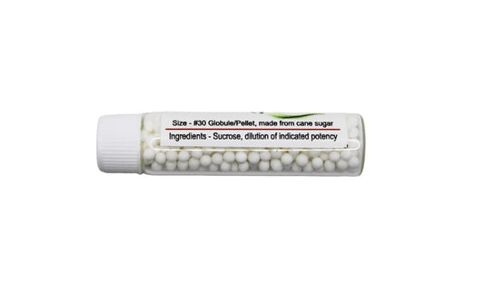 HomeoMart Syphilinum pellets glass vials showing sterile packaging