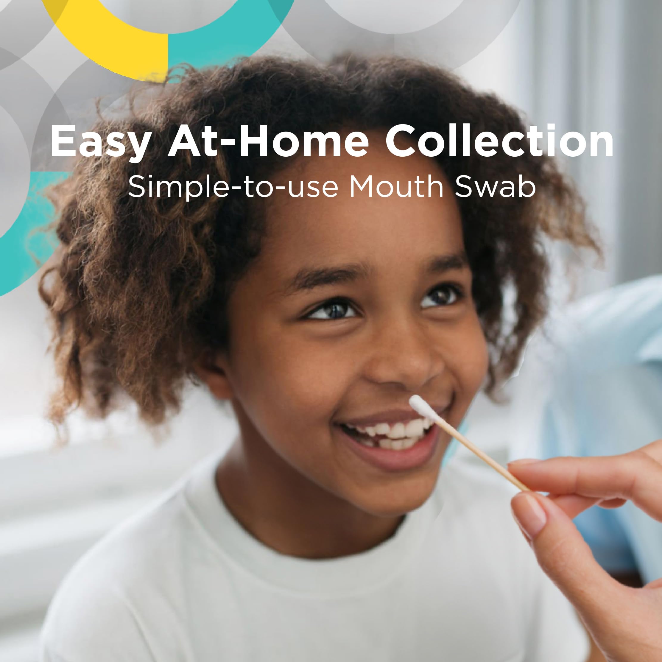 HomePaternity cheek swabs for father and child sample collection.