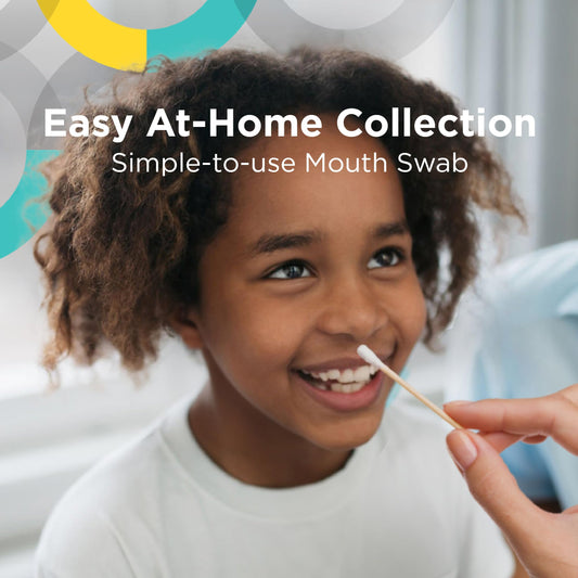 HomePaternity cheek swabs for father and child sample collection.