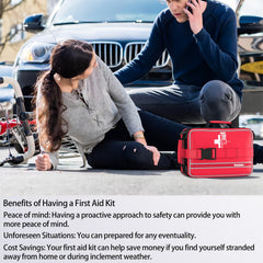 Homestockplus D-Rings Mount First Aid Kit can secure almost anywhere.