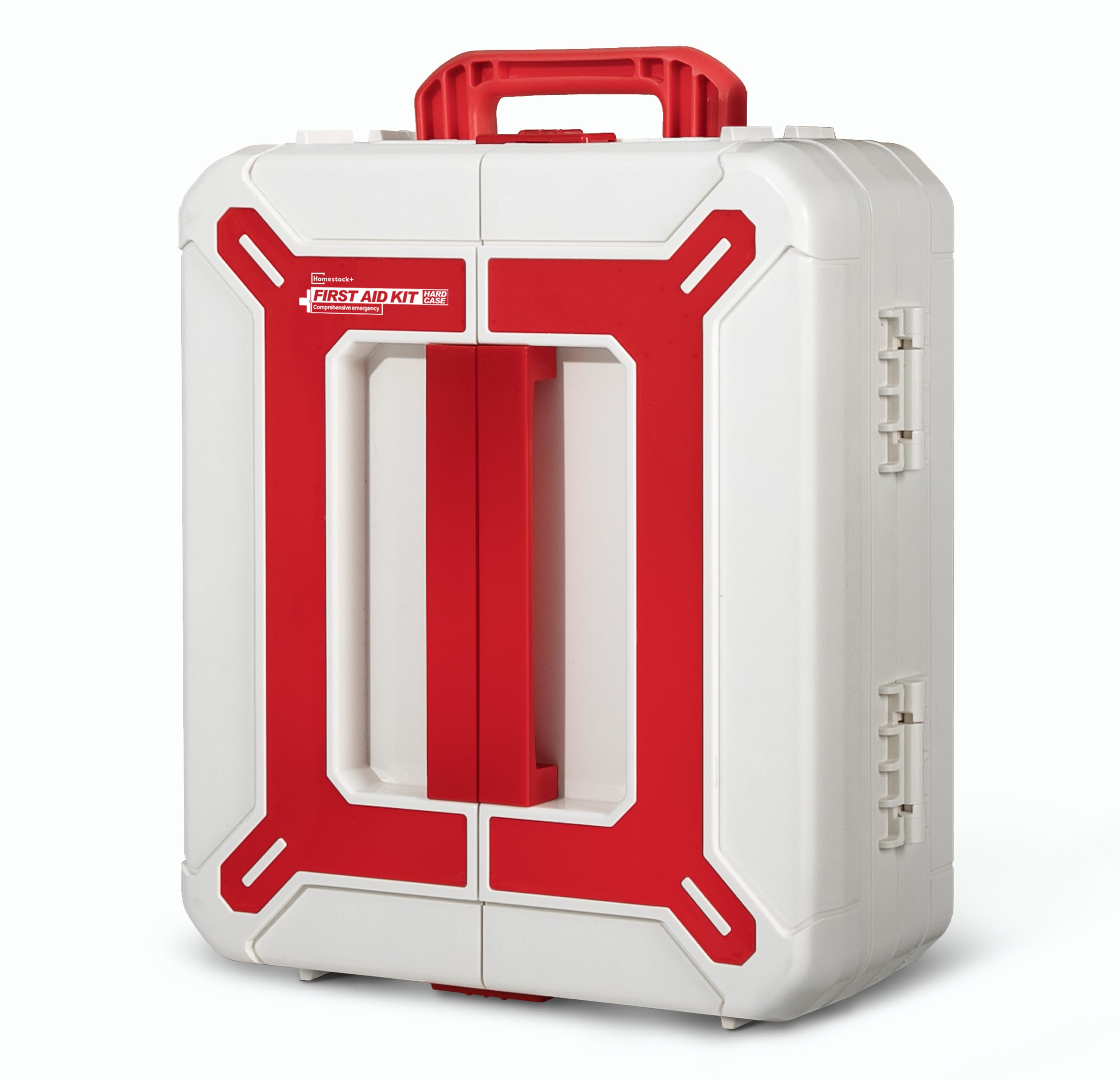 Homestockplus large 408-piece first aid kit wall-mounted front view shows easy access