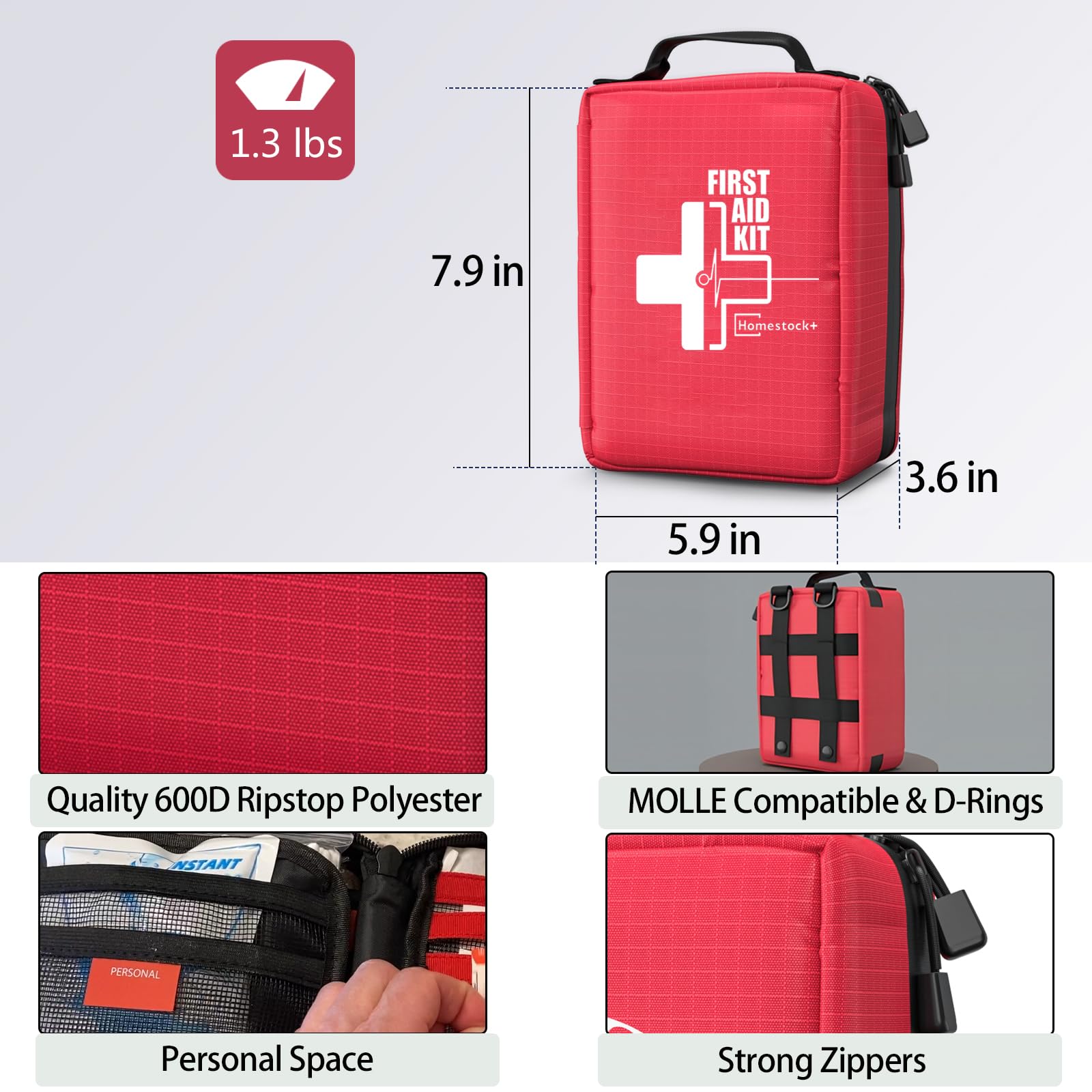 Homestockplus organized emergency kit with divided sections for fast access