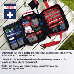 Homestockplus Rip-Resistant Bag First Aid Kit withstands rugged adventures.