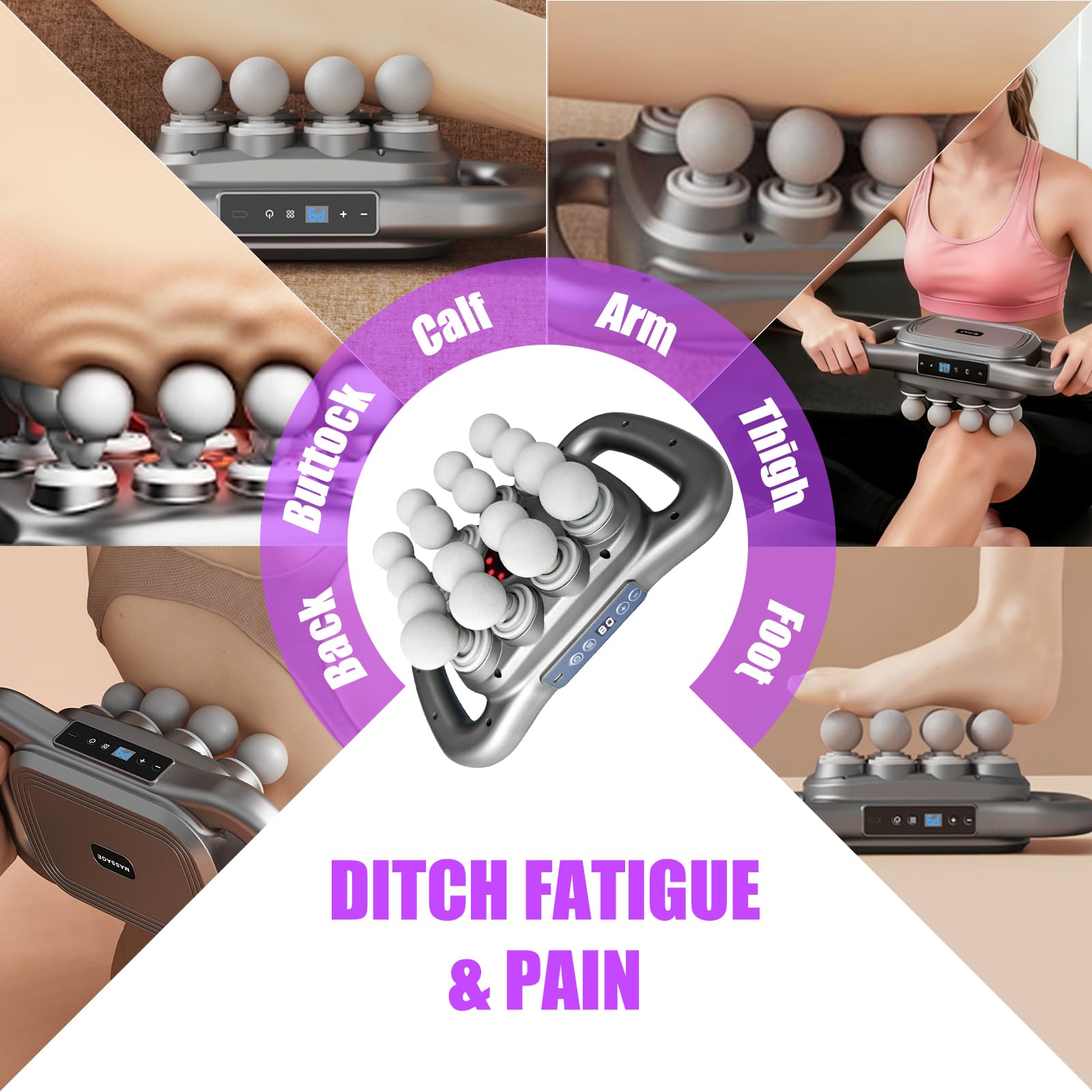 Homlume massage gun quiet operation supports relaxation anywhere