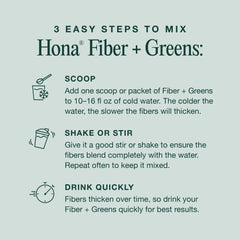 Hona Fiber + Greens healthy-lifestyle shot highlights clean nutrition