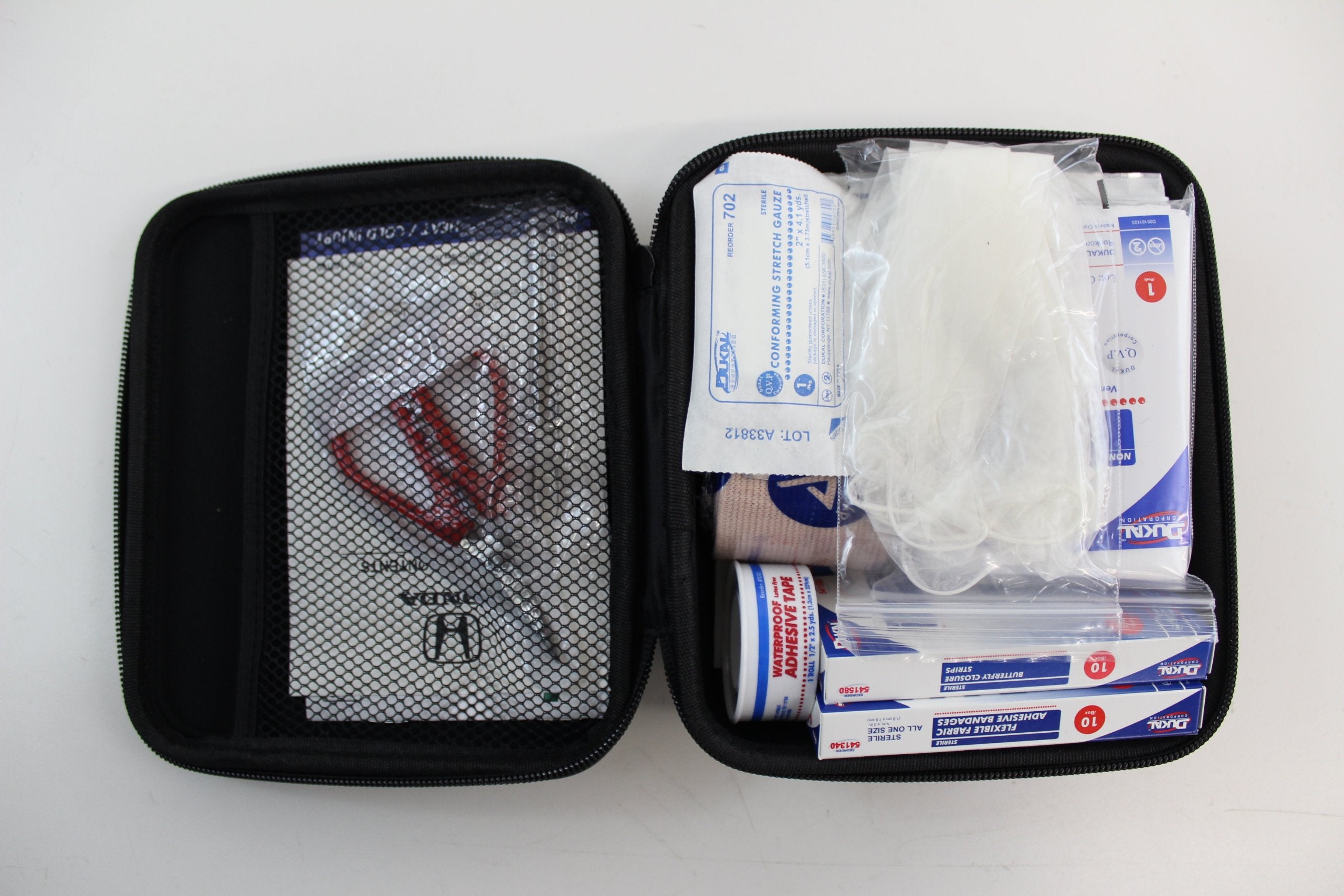 Honda first aid kit in-car storage enables quick access on the road.