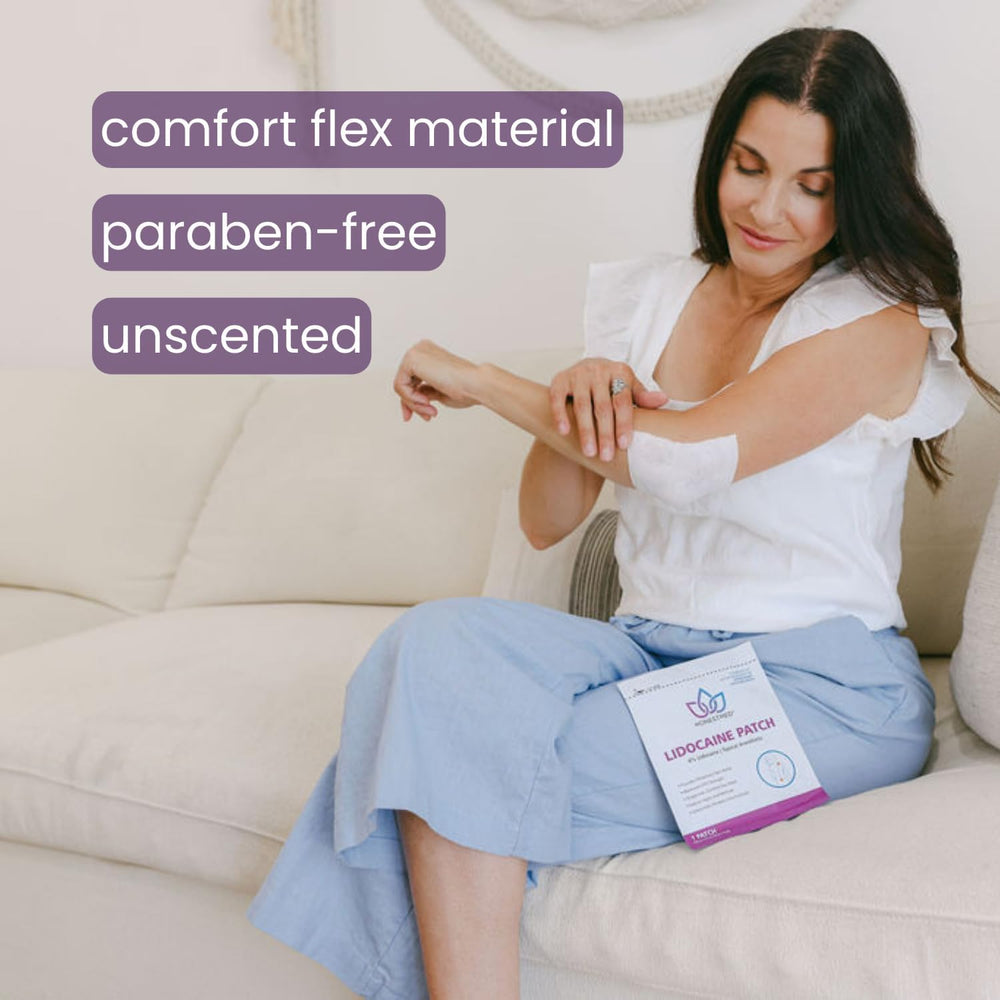 HONESTMED easy-peel patch ready to apply
