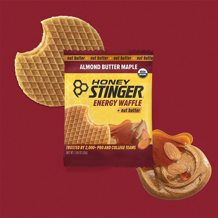 Compact Honey Stinger snack in gym bag ideal for workouts