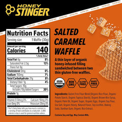 Honey Stinger energy waffle cinnamon flavor for warm workout boost