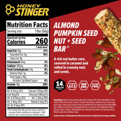 Honey Stinger Nut and Seed Bar closeup nuts seeds supports muscle repair during training