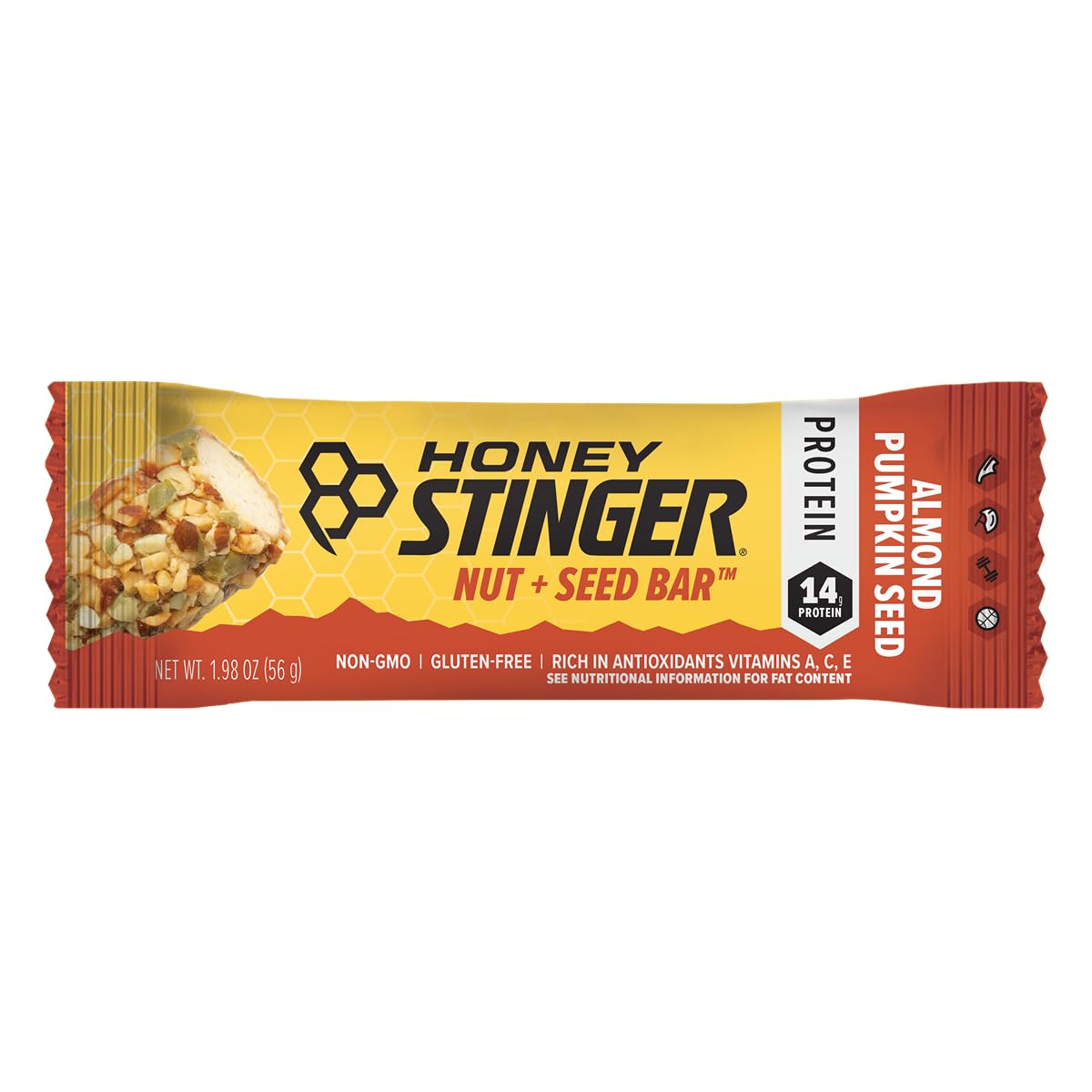 Honey Stinger Nut and Seed Bar pack on shelf convenient on-the-go fueling