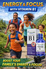 HoneyCombs B1 thiamine liquid drops label view showing clean vegan formula