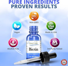 HoneyCombs biotin drops support a simple daily routine