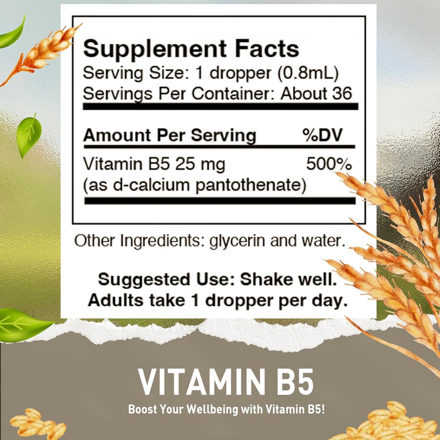 Close-up of HoneyCombs Vitamin B5 bottle emphasizing product integrity