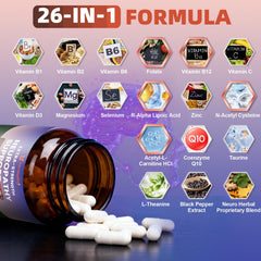 Honeylitte nerve health capsules pack highlighting comprehensive daily wellness