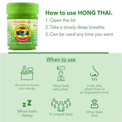 HONG THAI inhaler use scene conveying relaxation and focus.
