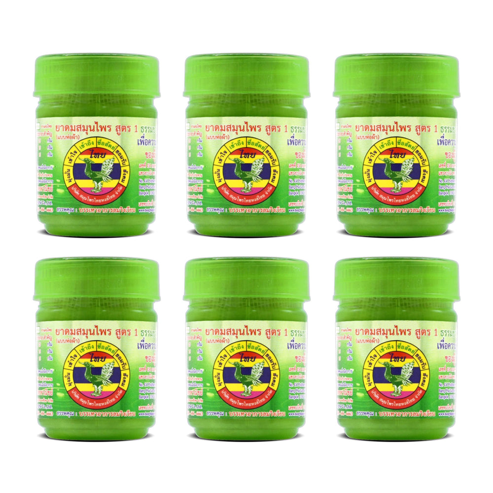 HONG THAI herbal inhaler pack 6 front view for mood support.