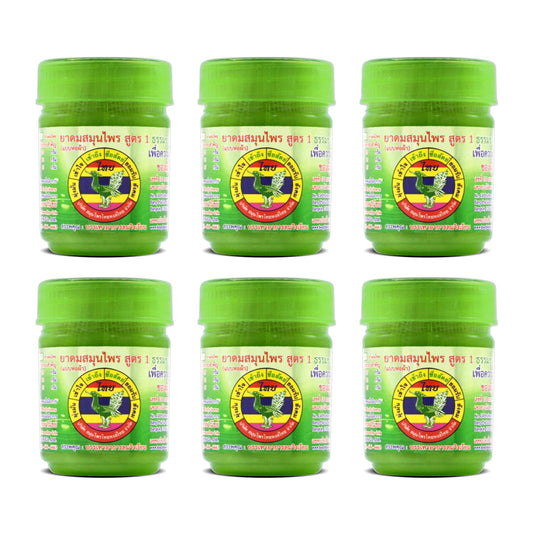 HONG THAI herbal inhaler pack 6 front view for mood support.