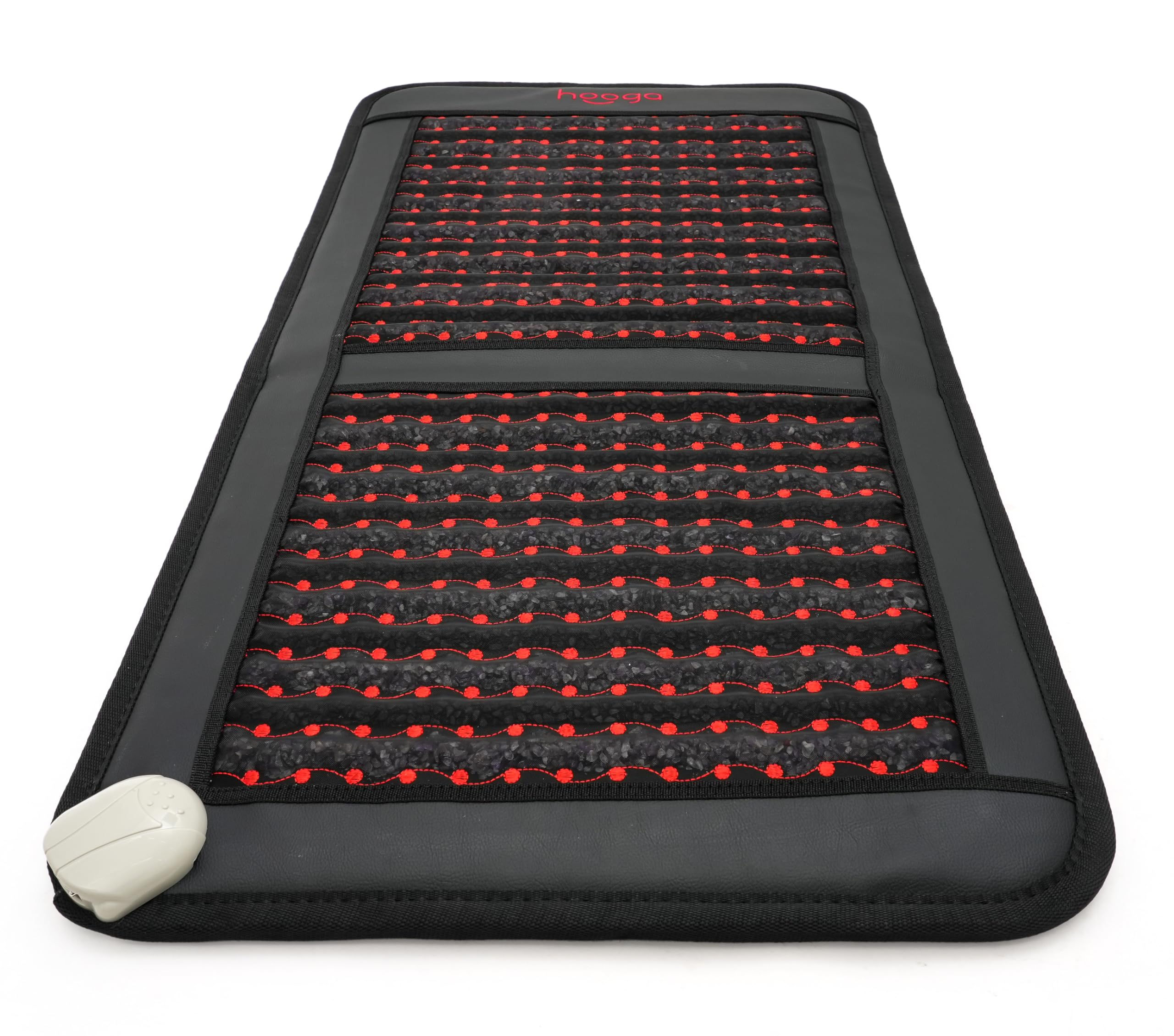 Hooga foldable mat placed on chair or bed, showing versatile at-home relaxation.
