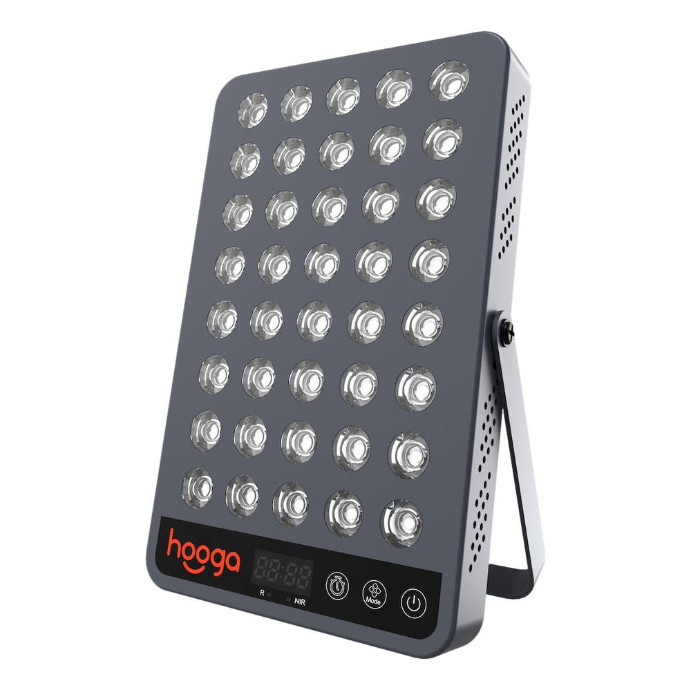 40 LEDs with a 1:1 red to infrared ratio