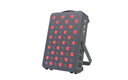 Hooga HG300 front view with stand for easy tabletop use and even light dispersion.