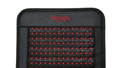 Hooga mat supports meditation or stretching with soothing warmth and gentle vibrations.
