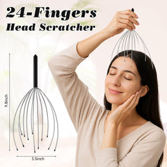 Hoolerry 12-point scalp massager boosts scalp circulation.