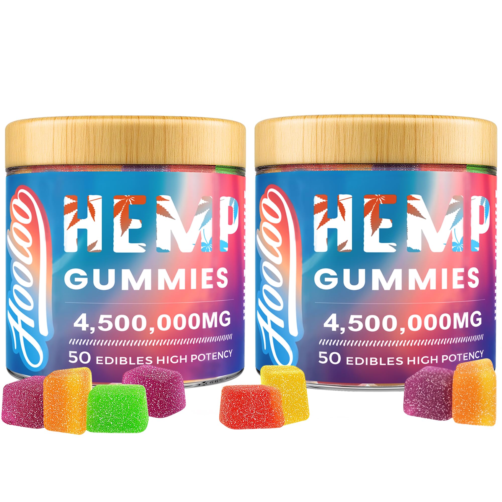 HOOLOO hemp gummies deep bedtime bottle shows calm evening routine