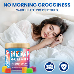 HOOLOO hemp gummies sour-apple flavor image with tangy nightly cue
