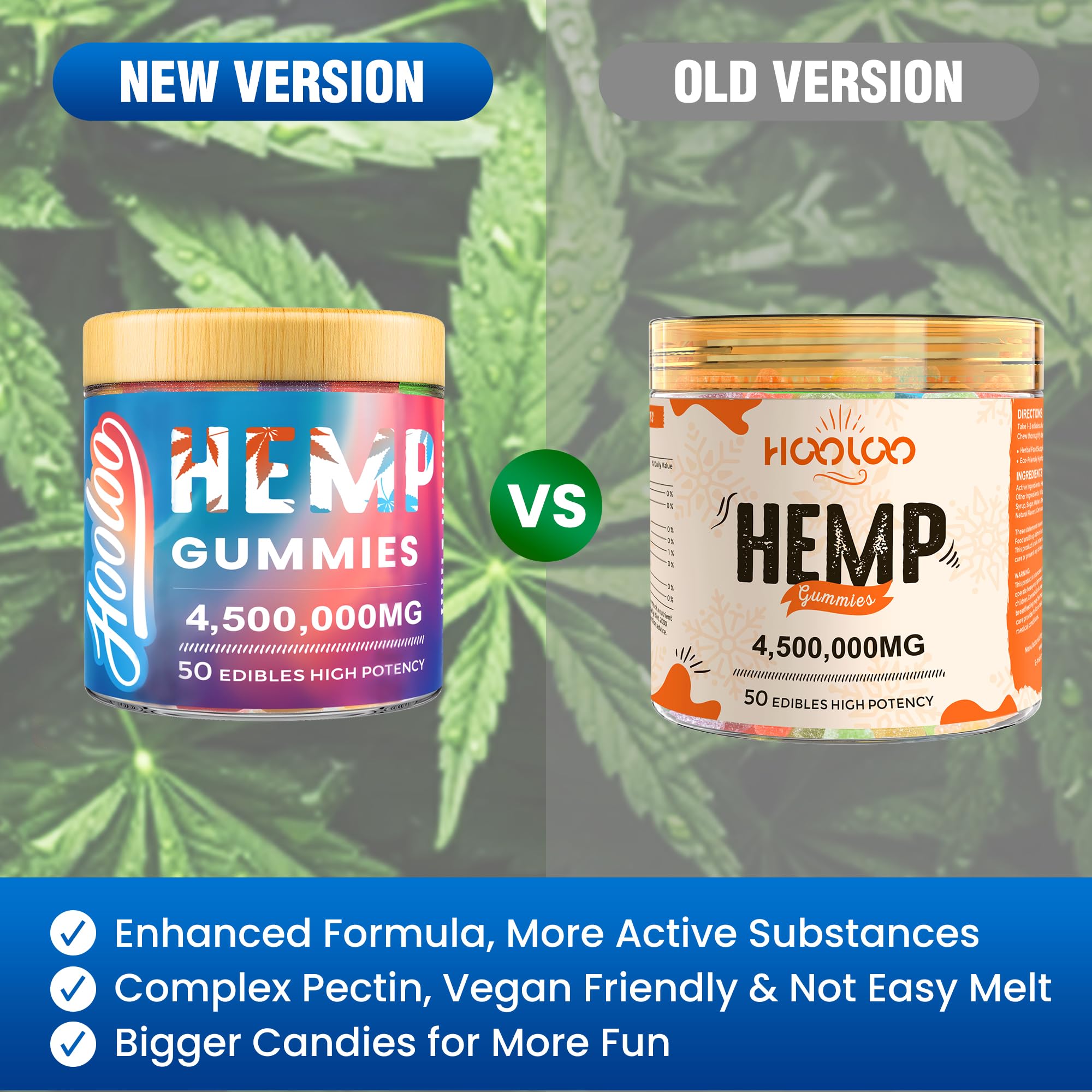 HOOLOO hemp gummies watermelon flavor image suggesting refreshing mood