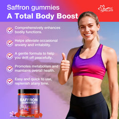 Hoozzch saffron gummies adults use during work for improved focus